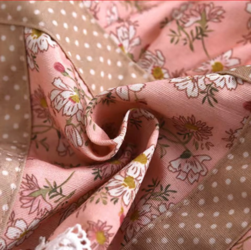 Women’s Floral Apron With Pocket