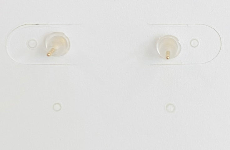 Drip Glazed Earrings - Peach, Ivory, Gold