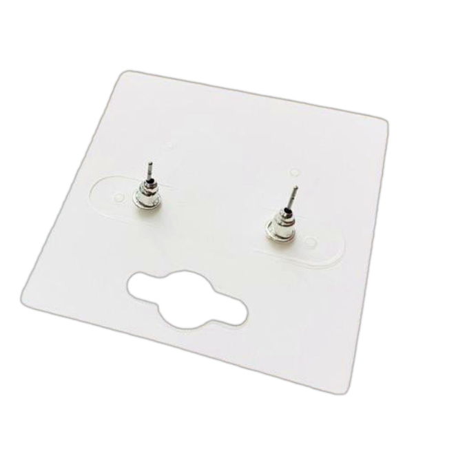 Matte Colored Flower Drop Earrings - Brown & Cream