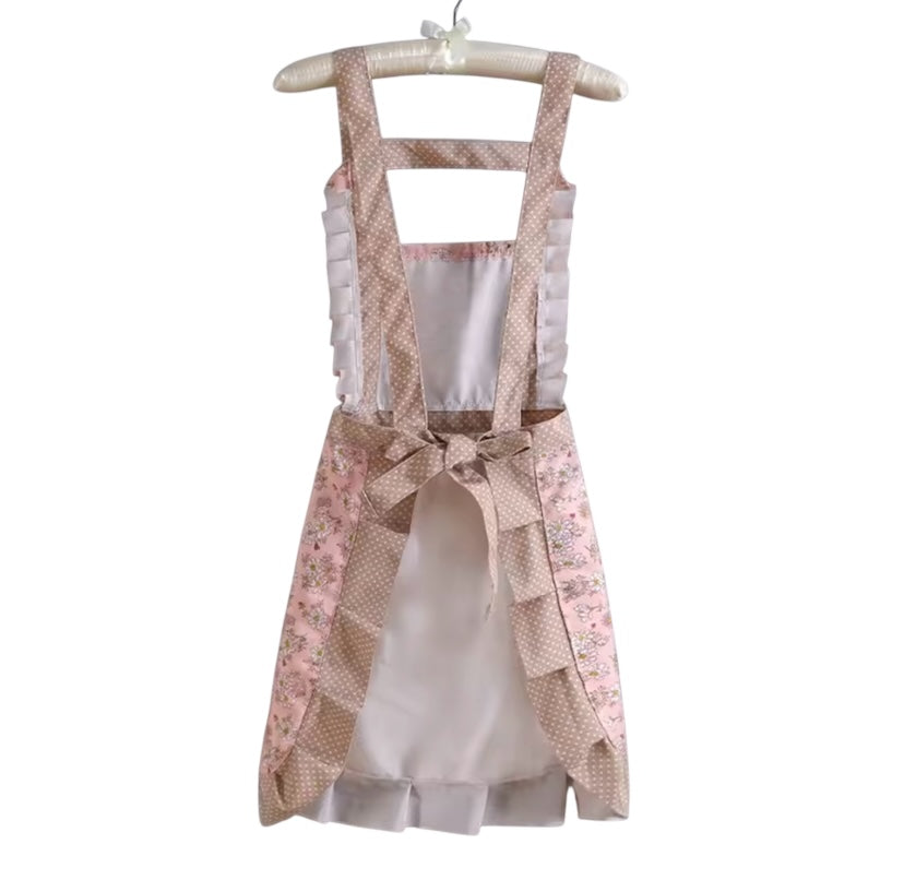 Women’s Floral Apron With Pocket