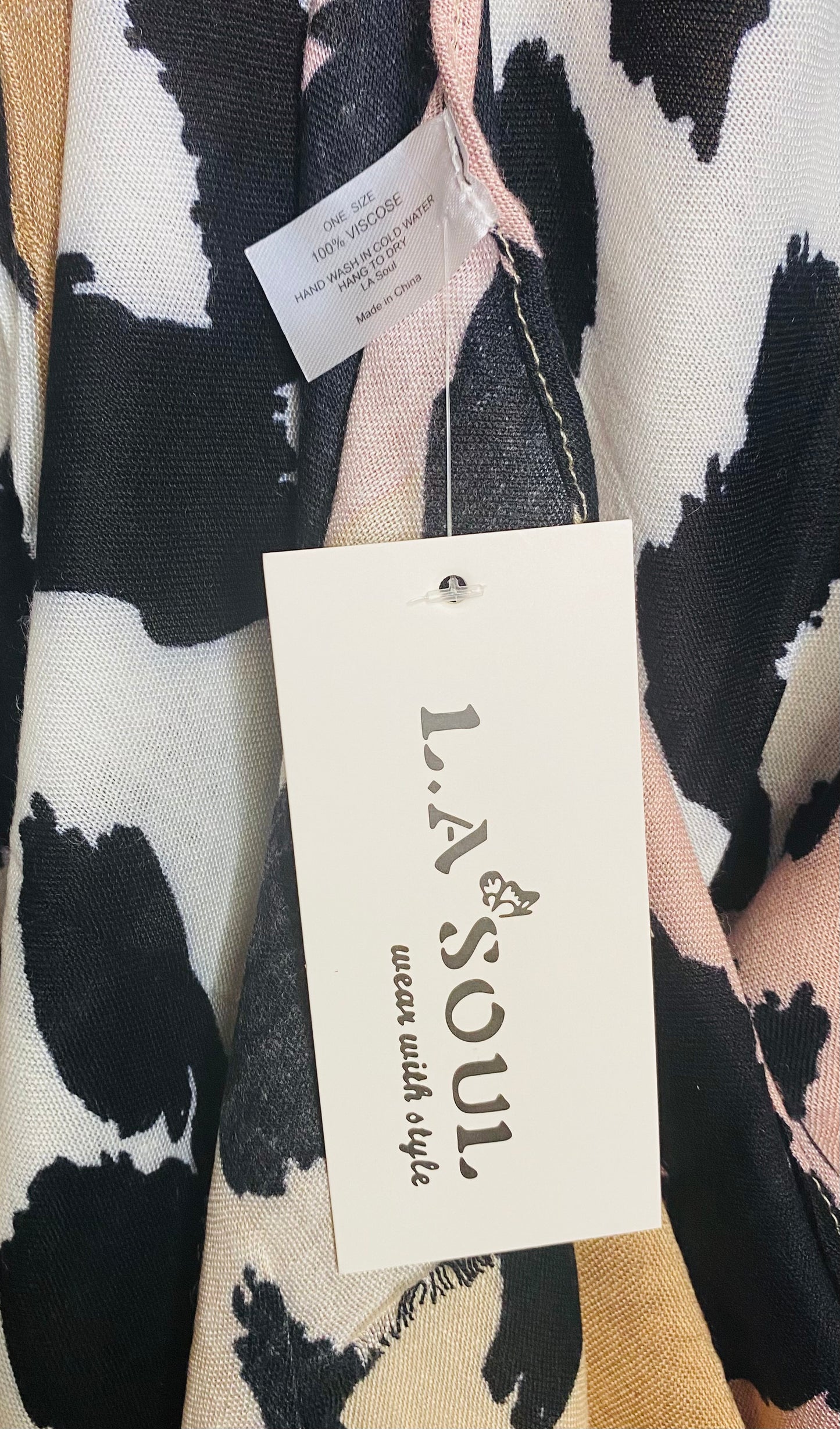 ANIMAL SKIN PATCH KIMONO