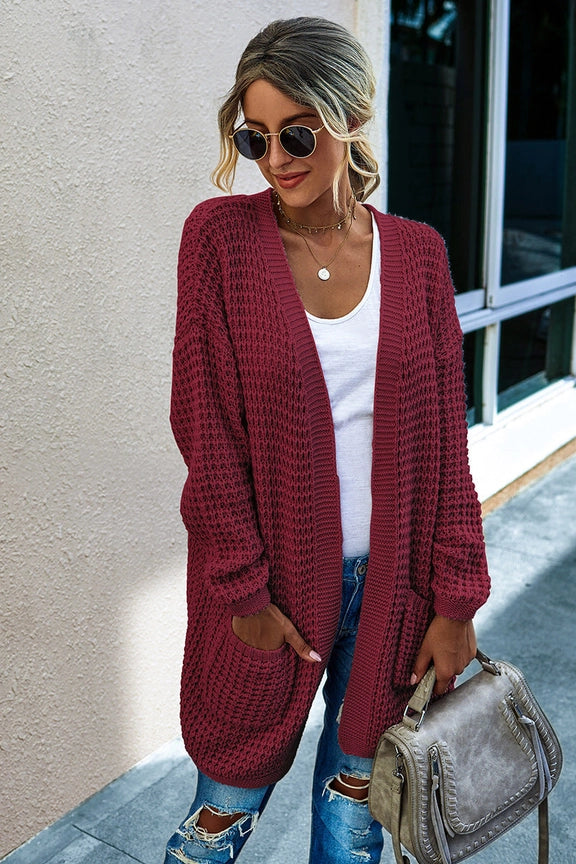 Women's Open Front Knit Cardigan