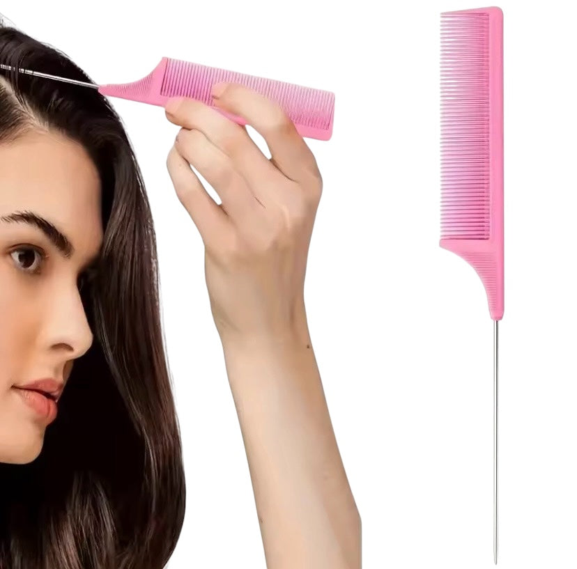 6 Pcs Hair Brush Set - Purple