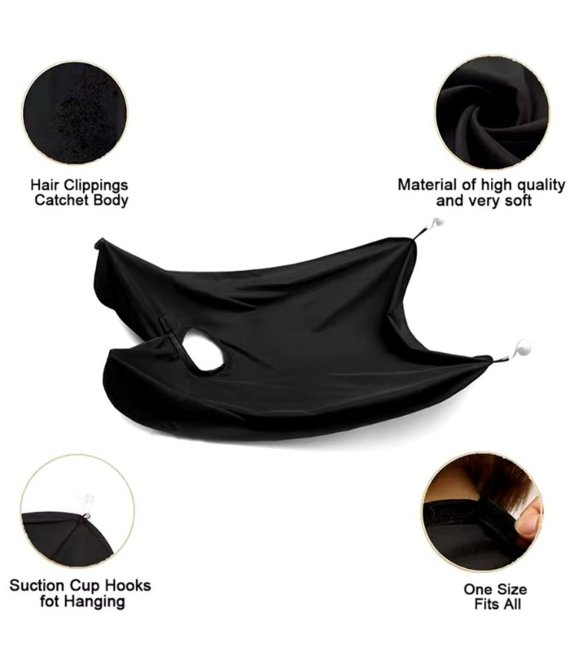 Men's Shaving Apron - Beard Shaving Care. White Color