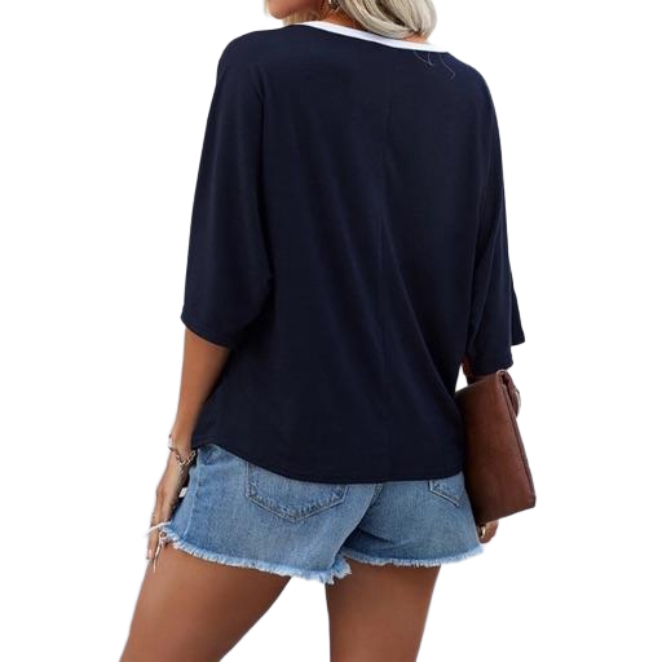 Women's Dolman Half Sleeve Loose Top