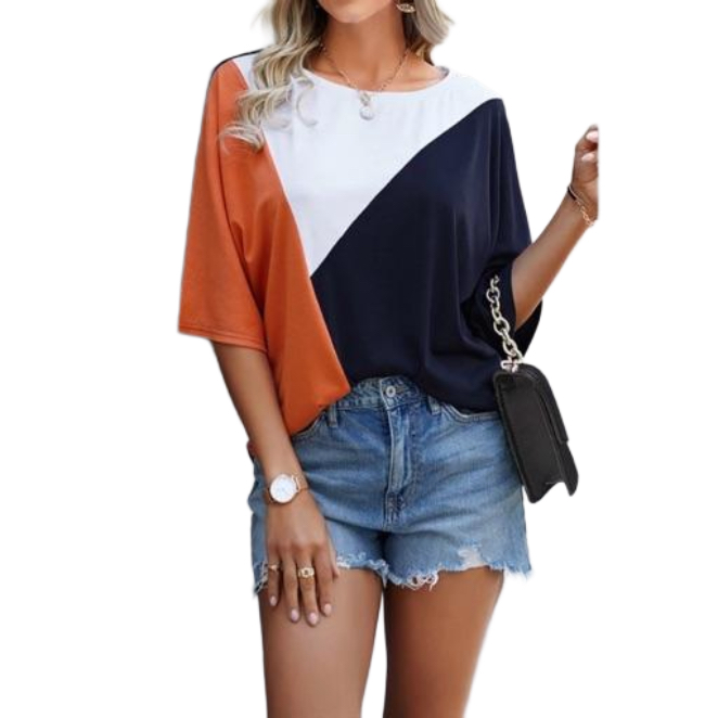 Women's Dolman Half Sleeve Loose Top