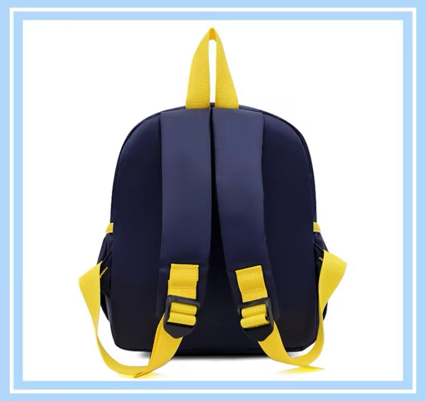 Mini Navy Blue Dinosaur Backpack - Toddler, Preschool, Kindergarten, Etc.