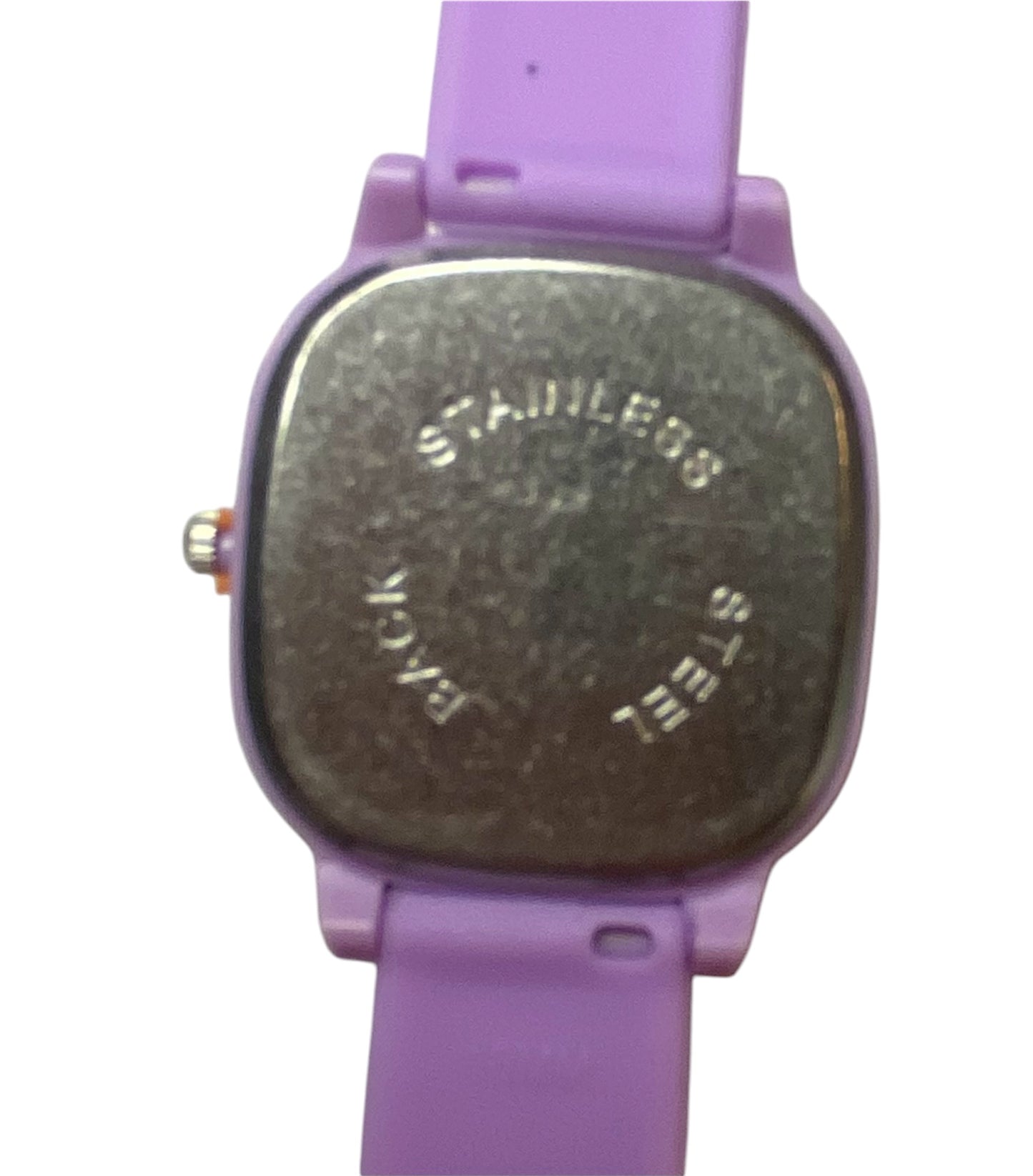 Purple Adjustable Analog Watch With Stainless Steel Back