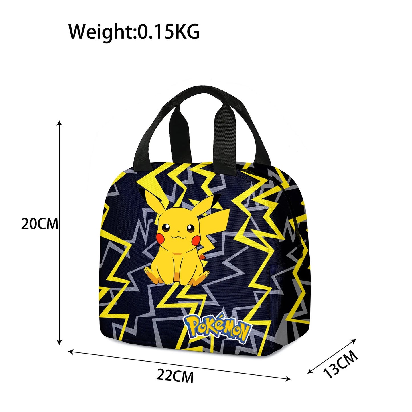 Pokemon Pikachu Black and Yellow Lunchbox