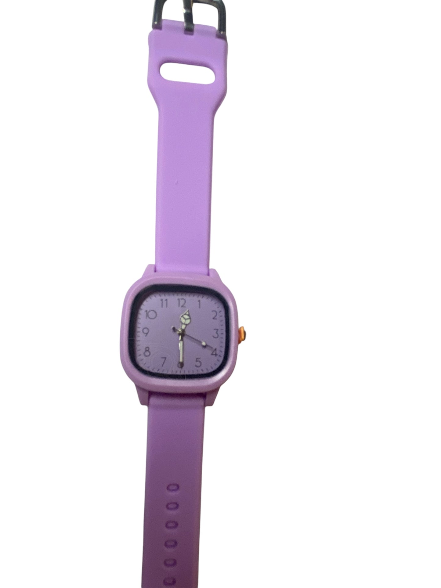 Purple Adjustable Analog Watch With Stainless Steel Back