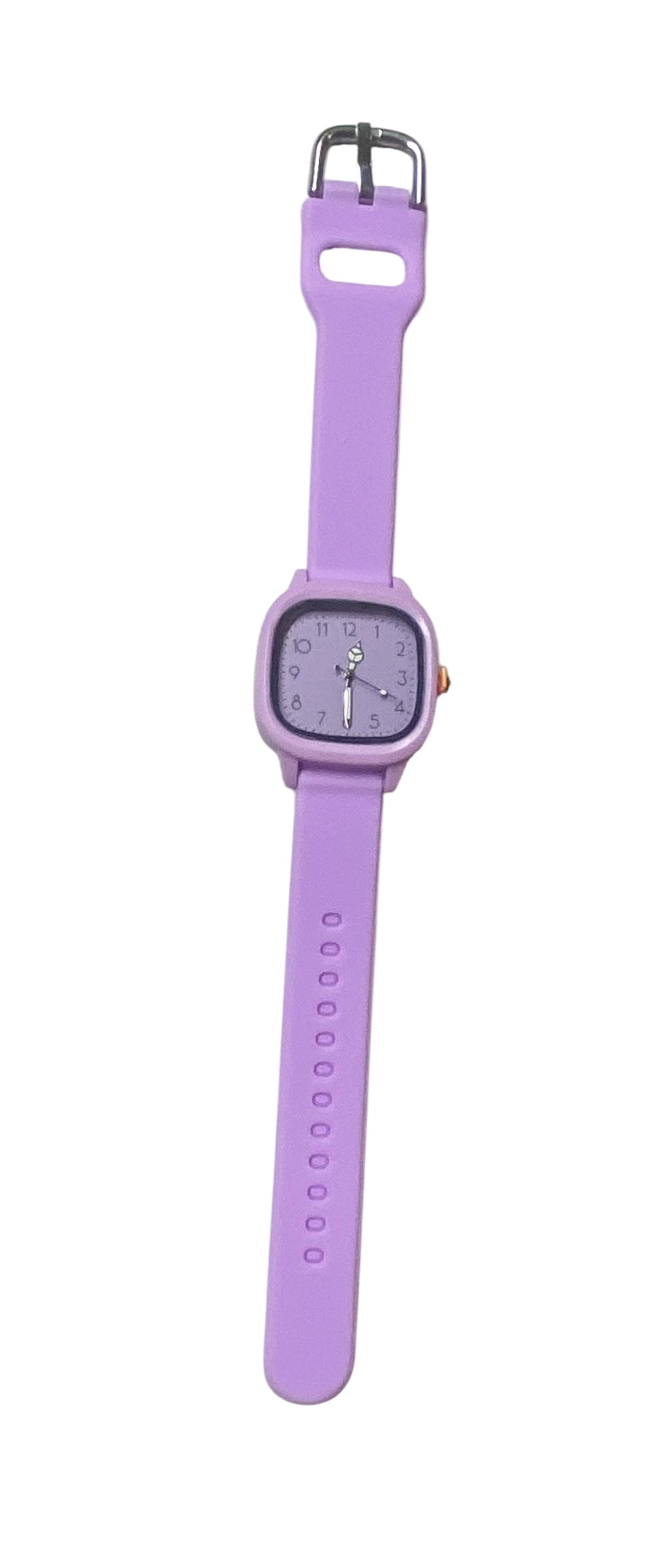 Purple Adjustable Analog Watch With Stainless Steel Back