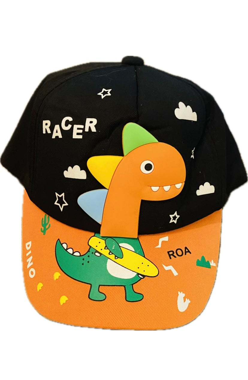 Toddler Adjustable Dino Skateboarding Hat