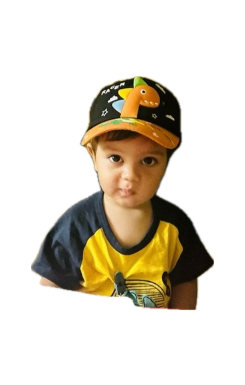 Toddler Adjustable Dino Skateboarding Hat