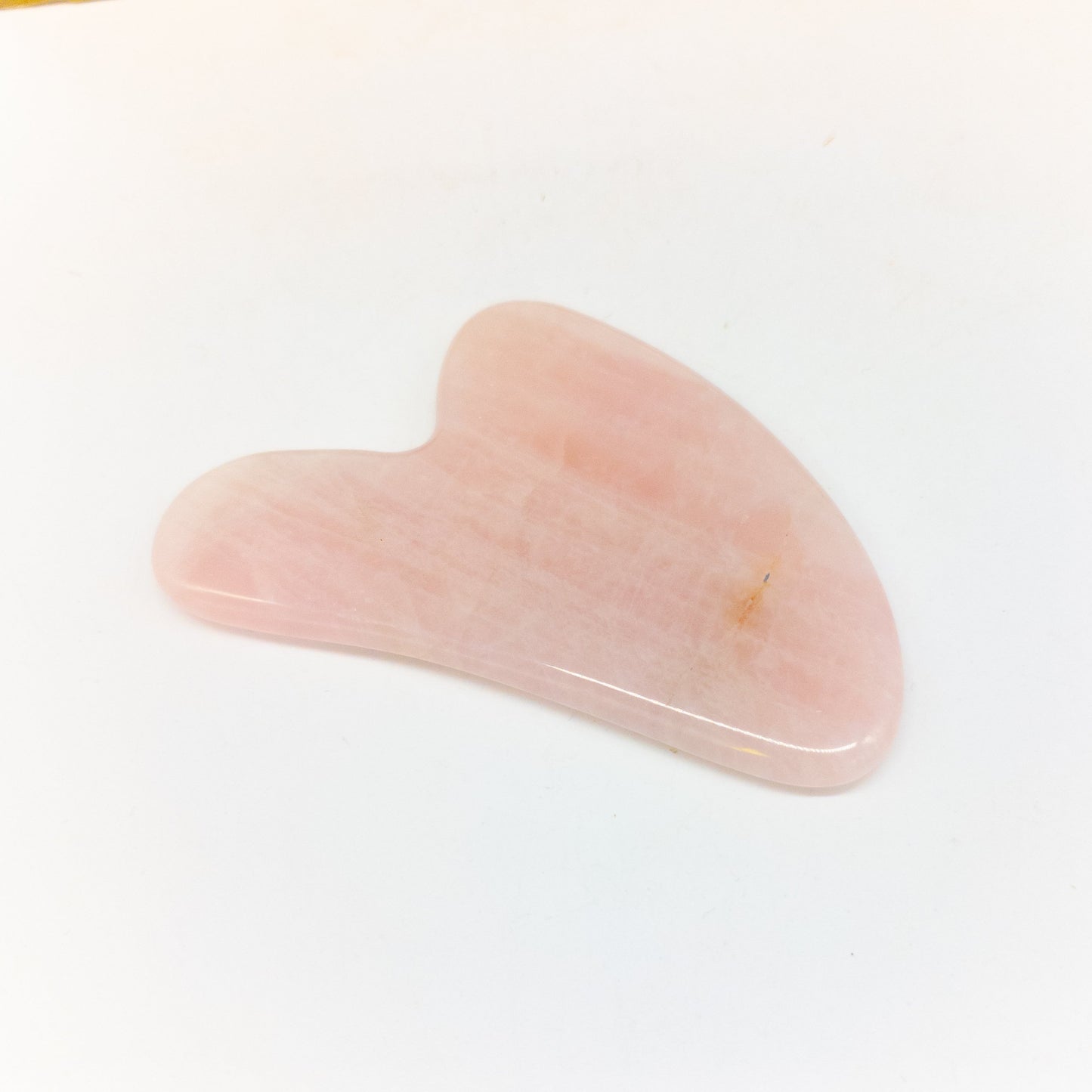 Rose Quartz Gua Sha Massage Tool - Stones From Brazil