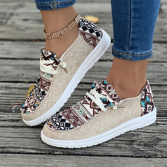 Spring and Autumn Fashion New Women's Round Toe Walking Shoes Color