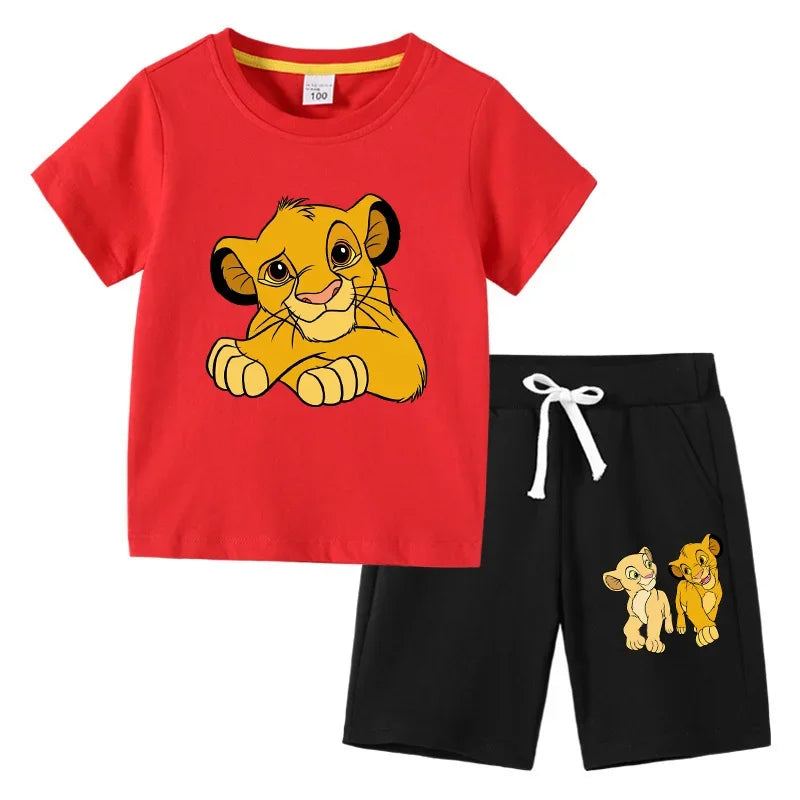 Boys Simba & Nala The Lion King 2-Piece Set T-Shirt & Shorts