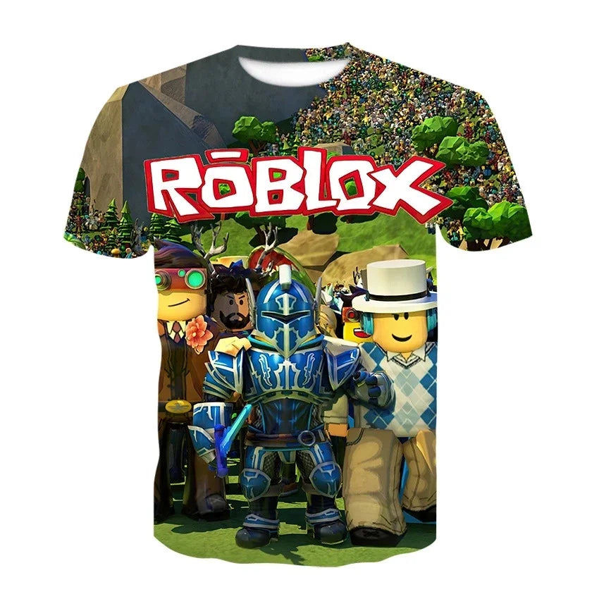 Roblox Game Kid's T-Shirt. Boy's Short Sleeve