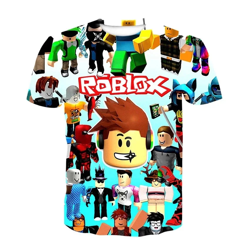 Roblox Game Kid's T-Shirt. Boy's Short Sleeve