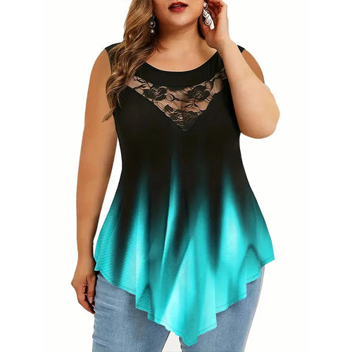 Women's Top, Summer, Short Sleeve, Plus Size