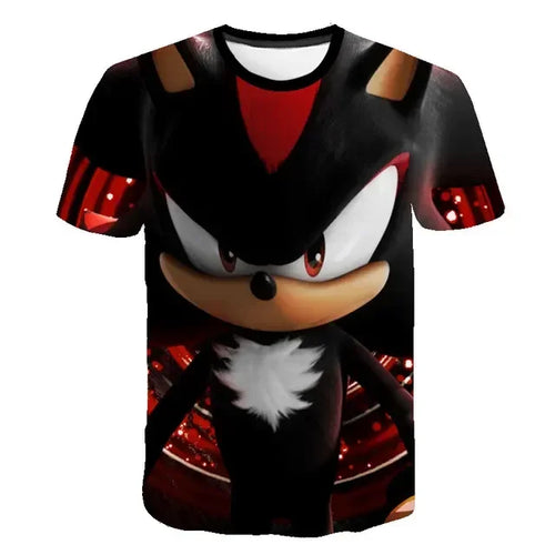 Sonic TShirt Kids Clothing Boys Cartoon Game Super Sonic