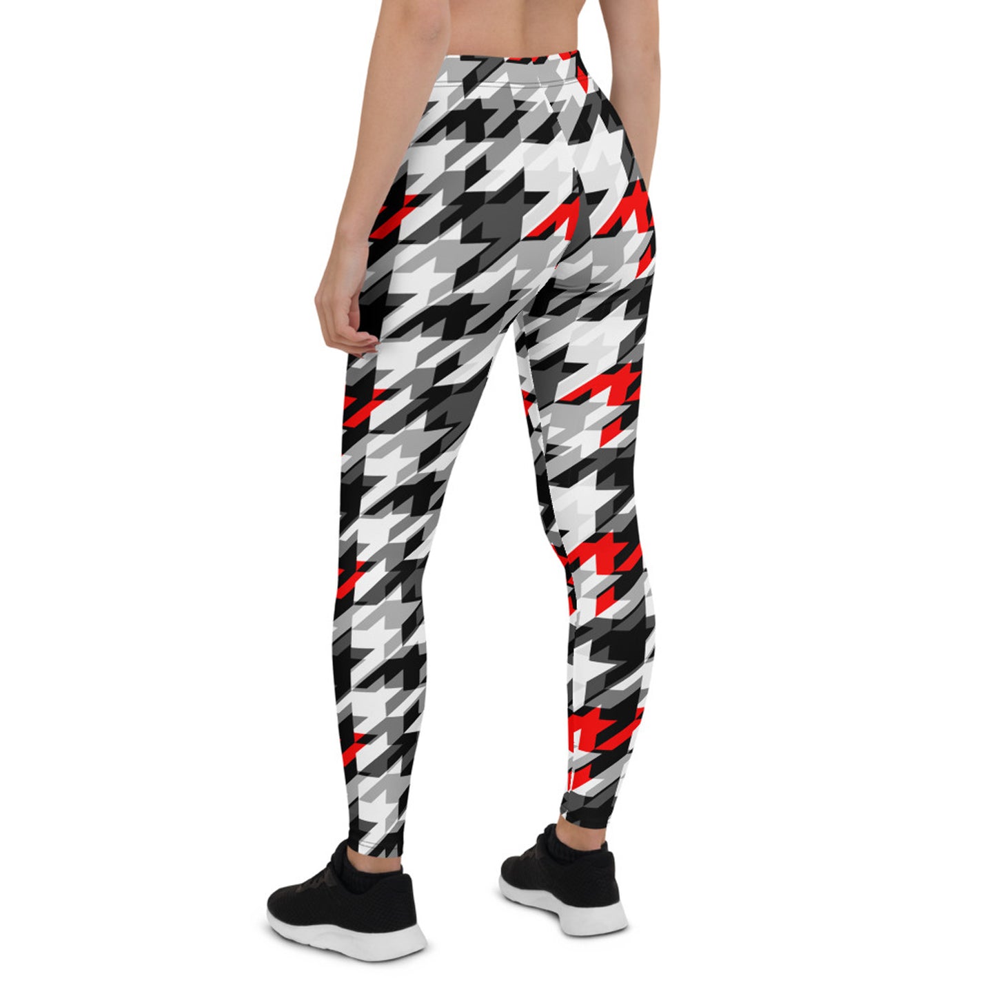 Womens Sports Houndstooth Leggings