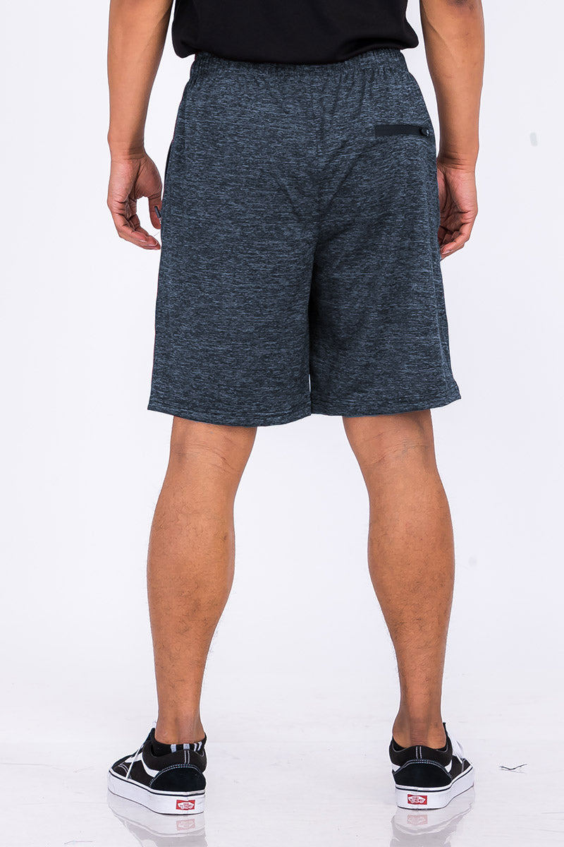 Men's Marbled Light Weight Active Shorts Drawstring