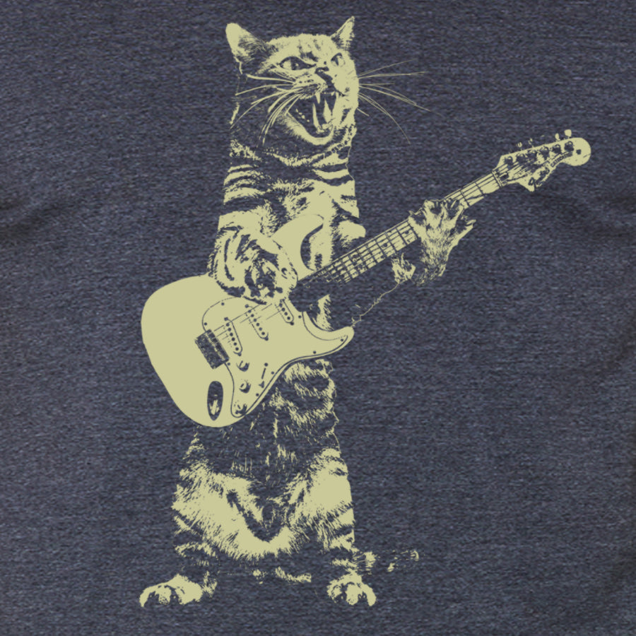 Men's Cat Playing Guitar T-Shirt