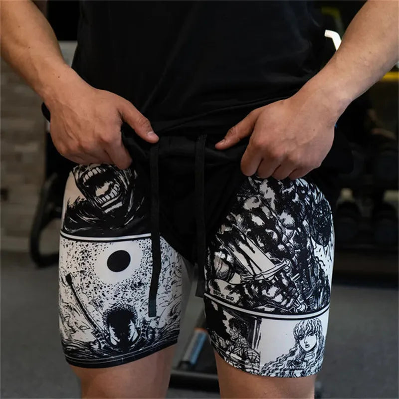 Men's 2 in-1 Compression Shorts Activewear